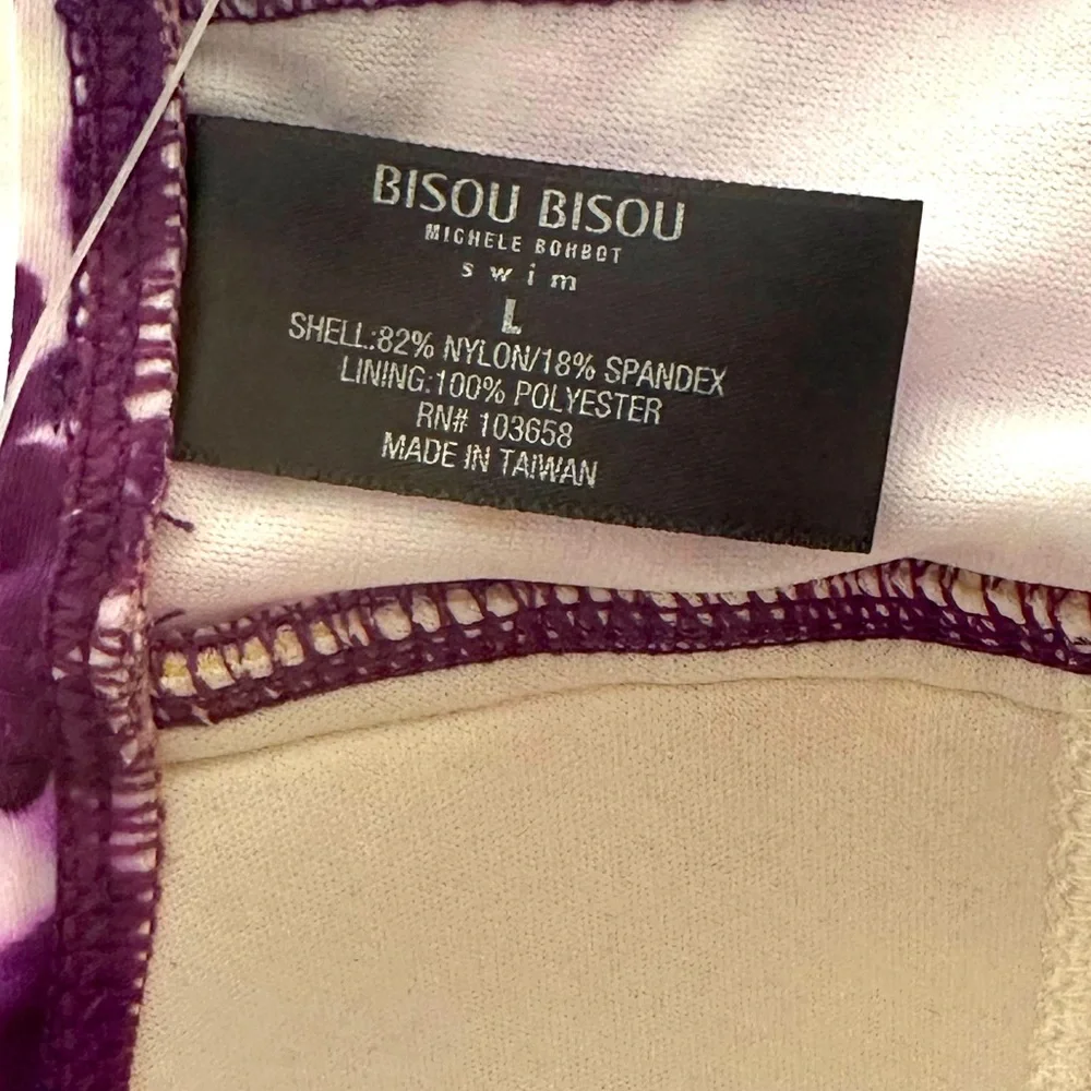 NWT Bisou Bisou Women’s Swimwear One-piece Size L - Picture 4 of 4